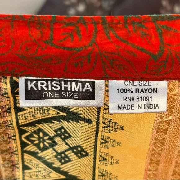 Indian Wrap-Around Double Layer Skirt - Picture 4 of 7